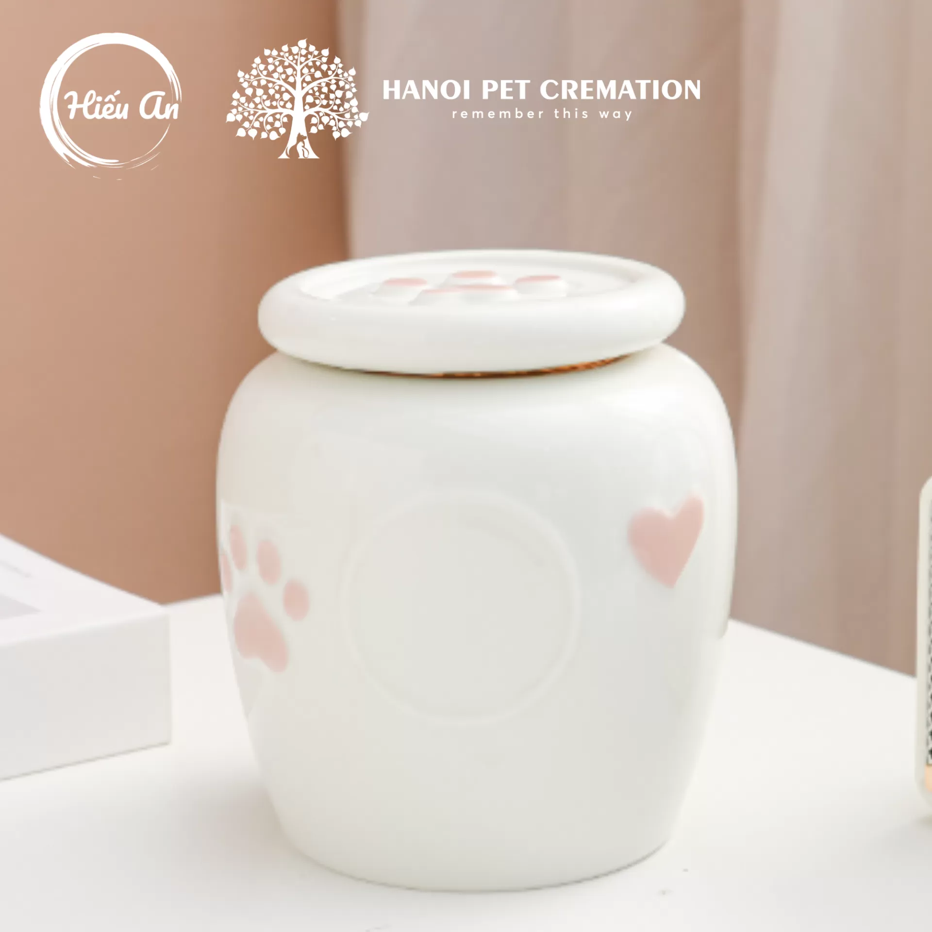 Hũ đựng tro cốt thú cưng HA-378 (cỡ lớn)