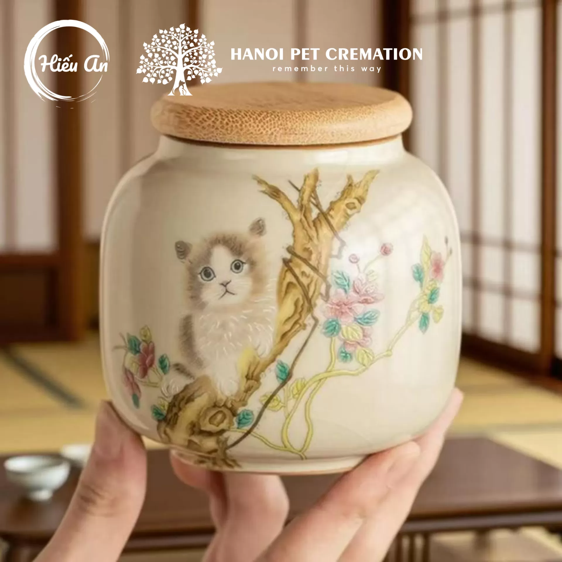 Hũ đựng tro cốt thú cưng HM-24