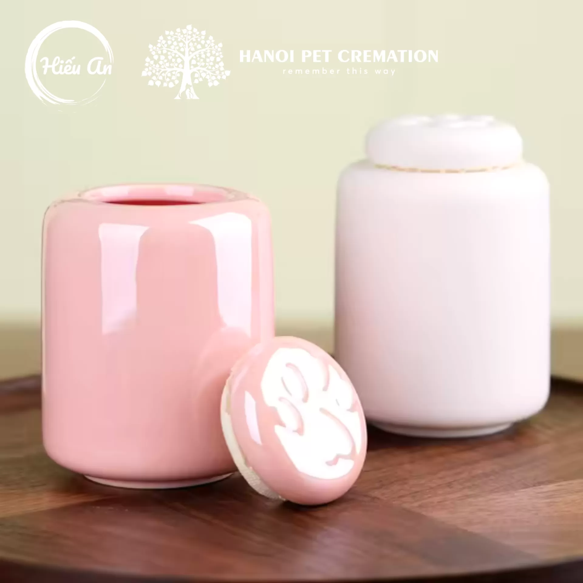 Hũ đựng tro cốt thú cưng HA-352 (còn trắng)